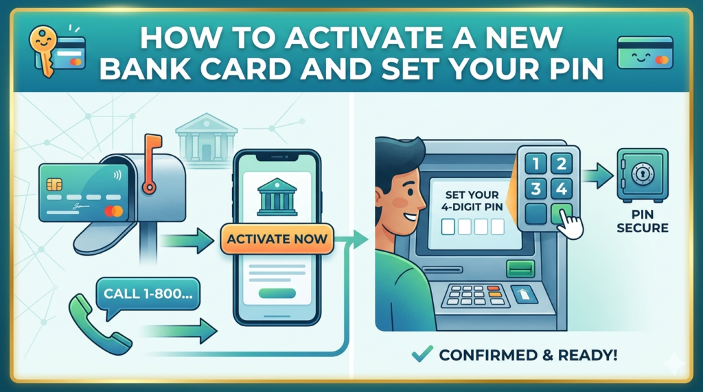 How to Activate a New Bank Card and Set Your PIN