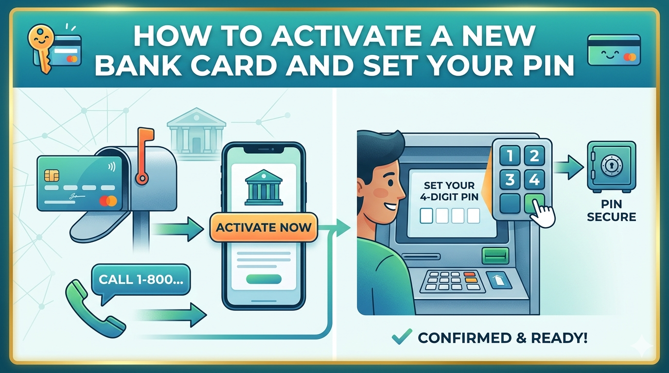 How to Activate a New Bank Card and Set Your PIN